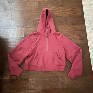 Lululemon red scuba zip size XS/S